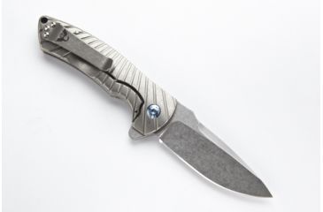 Image of Wilson Combat Defiant Starburst Flipper, Titanium Framelock, Silver WTK-DSF