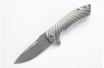 Image of Wilson Combat Defiant Starburst Flipper, Titanium Framelock, Silver WTK-DSF