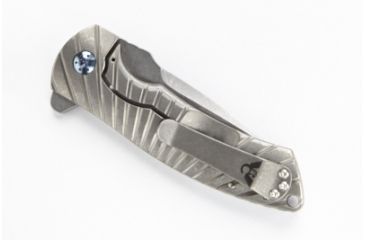 Image of Wilson Combat Defiant Starburst Flipper, Titanium Framelock, Silver WTK-DSF