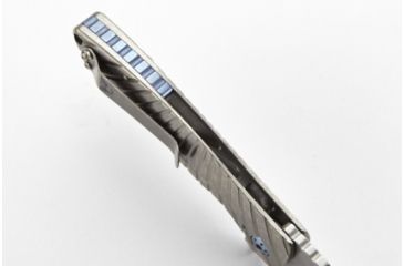 Image of Wilson Combat Defiant Starburst Flipper, Titanium Framelock, Silver WTK-DSF