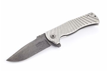 Image of Wilson Combat Eagle Framelock Titanium Flipper, Stainless Damascus Blade WTK-EAGLE-D