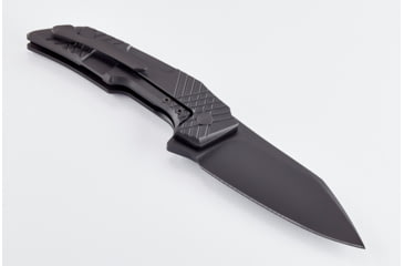 Image of Wilson Combat EDC-X Tactical Folding Knife, X-TAC Pattern, Titanium Framelock, Black, WTK-EDCX-B