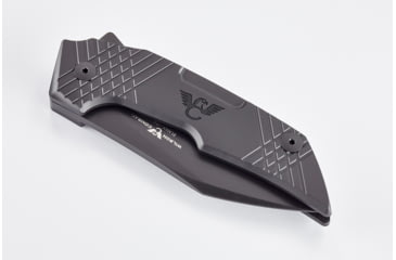 Image of Wilson Combat EDC-X Tactical Folding Knife, X-TAC Pattern, Titanium Framelock, Black, WTK-EDCX-B