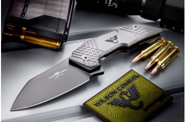 Image of Wilson Combat EDC-X Tactical Folding Knife, X-TAC Pattern, Titanium Framelock, Black, WTK-EDCX-B