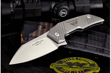 Image of Wilson Combat EDC-X Tactical Folding Knife X-TAC Pattern, Titanium Framelock, WTK-EDCX