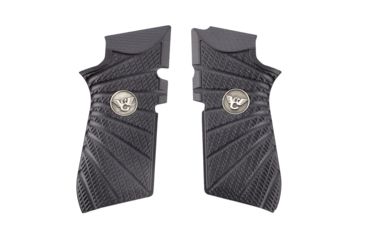 Image of Wilson Combat EDC X9 Grips, Aggressive Starburst Pattern, G10 Black, 853BLK