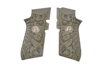 Image of USED Wilson Combat EDC X9 Grips, Aggressive Starburst Pattern, G10 Dirty Olive, 853DO, EDEMO1