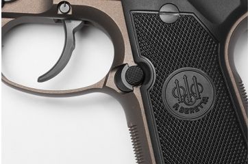 Image of Wilson Combat Extended Checkered Steel Magazine Release, Beretta 92, 96 679