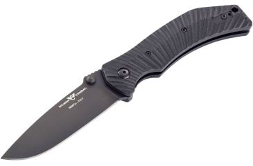 Image of Wilson Combat Extreme Lite Carry, Black G-10 Starburst Handle, Black Plain, WTK-ELC-BG10