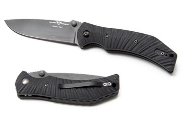 Image of Wilson Combat Extreme Lite Carry, Black G-10 Starburst Handle, Folding Knive, Black Plain, WTK-ELC-BG10