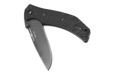 Image of Wilson Combat Extreme Lite Carry, Black G-10 Starburst Handle, Folding Knive, Black Plain, WTK-ELC-BG10