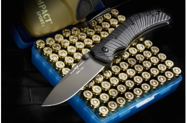 Image of Wilson Combat Extreme Lite Carry, Black G-10 Starburst Handle, Folding Knive, Black Plain, WTK-ELC-BG10