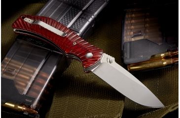 Image of Wilson Combat Extreme Lite Carry, Cocobolo Hardwood Handle,Folding Knive, Stonewash Plain, WTK-ELC-COCO