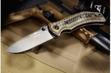 Image of Wilson Combat Extreme Lite Carry, Multi Cam G-10 Handle, Folding Knive, Black Plain, WTK-ELC-MCG10