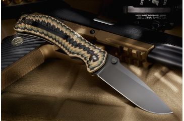 Image of Wilson Combat Extreme Lite Carry, Multi Cam G-10 Handle, Folding Knive, Black Plain, WTK-ELC-MCG10