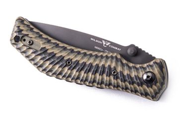 Image of Wilson Combat Extreme Lite Carry, Multi Cam G-10 Handle, Folding Knive, Black Plain, WTK-ELC-MCG10