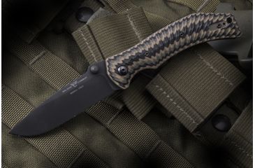 Image of Wilson Combat Extreme Lite Carry, Multi Cam G-10 Handle, Folding Knive, Black Plain, WTK-ELC-MCG10