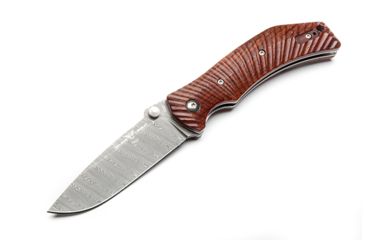 Image of Wilson Combat Extreme Lite Carry. Starburst Pattern, Cocobolo, Damasteel Damascus Blade WTK-ELC-COCO-D