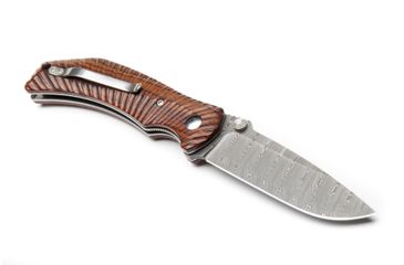 Image of Wilson Combat Extreme Lite Carry. Starburst Pattern, Cocobolo, Damasteel Damascus Blade WTK-ELC-COCO-D