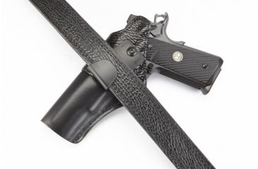 Image of Wilson Combat Featherweight IWB Holster, 1911, Left Hand, 1.5in Belt, Shark, Black F1BSL15