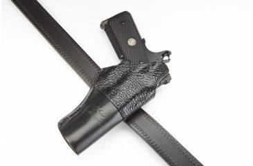 Image of Wilson Combat Featherweight IWB Holster, 1911, Left Hand, 1.5in Belt, Shark, Black F1BSL15