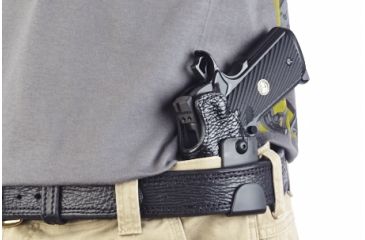 Image of Wilson Combat Featherweight IWB Holster, 1911, Left Hand, 1.5in Belt, Shark, Black F1BSL15