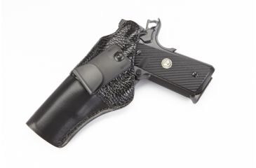 Image of Wilson Combat Featherweight IWB Holster, 1911, Left Hand, 1.5in Belt, Shark, Black F1BSL15