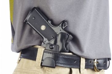 Image of Wilson Combat Featherweight IWB Holster, 1911, Right Hand, 1.5in Belt, Black F1BLR15