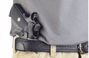 Image of Wilson Combat Featherweight IWB Holster, 1911, Right Hand, 1.5in Belt, Shark, Black F1BSR15