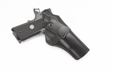 Image of Wilson Combat Featherweight IWB Holster, 1911, Right Hand, 1.5in Belt, Shark, Black F1BSR15