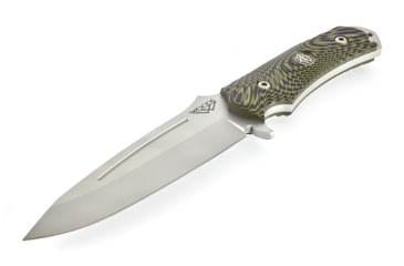 Image of Wilson Combat Hide Fighter Fixed Blade Knife, G10, Wilson Combat/Steve Woods, Black/Green, WTK-HF-GN
