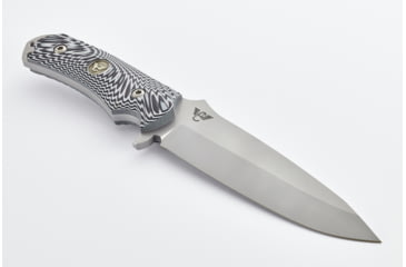 Image of Wilson Combat Hide Fighter Fixed Blade Knife, G10, Wilson Combat/Steve Woods, Black/Grey, WTK-HF-G