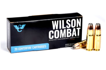 Image of Wilson Combat Hornady .458 SOCOM 300 Grain Hollow Point Brass Cased Pistol Ammo, 20 Round, A458-300-HP-20RD
