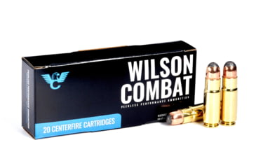Image of Wilson Combat Hornady .458 SOCOM 350 Grain Soft Point Brass Cased Pistol Ammo, 20 Round, A458-350-SP-20RD
