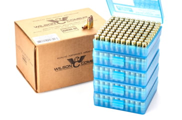 Image of Wilson Combat Hornady AP Bill Wilson Signature Match 9mm Luger 125 Grain Brass Cased Pistol Ammo, 500 Rounds, A9-125-HAP-BLK-500RD