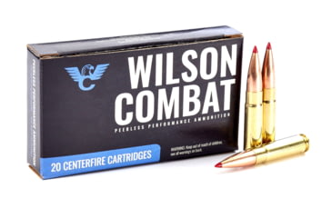 Image of Wilson Combat Hornady ELD-M .300 AAC Blackout 208 Grain Brass Cased Pistol Ammo, 20 Round, A300BLK-208-ELDM-20RD