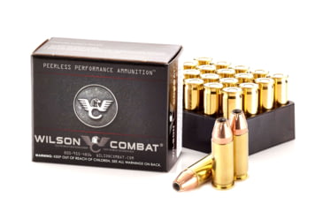 Image of Wilson Combat Hornady XTP .38 Super +P 124 Grain Brass Cased Pistol Ammo, 20 Rounds, A38SU-124-XTP-20RD