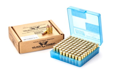 Image of Wilson Combat Hornady XTP .38 Super +P 125 Grain Brass Cased Pistol Ammo, 100 Rounds, A38SU-125-HAP-100RD