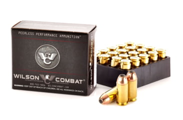 Image of Wilson Combat Hornady XTP .40 S&amp;W 155 Grain Brass Cased Pistol Ammo, 1150 FPS, 20 Rounds, A40-155-XTP-20RD