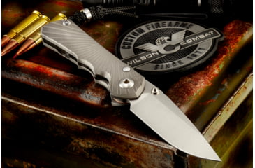 Image of Wilson Combat Inkosi Titanium Framelock Folding Knife, LH, Wilson Tactical/Chris Reeves Knives, Small, WTK-INKOSI-LH