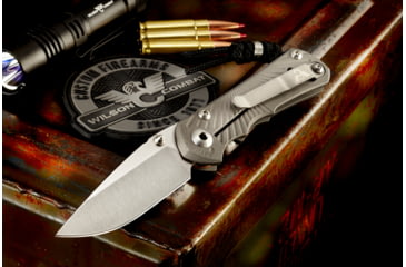 Image of Wilson Combat Inkosi Titanium Framelock Folding Knife, LH, Wilson Tactical/Chris Reeves Knives, Small, WTK-INKOSI-LH