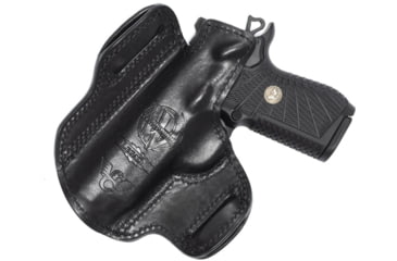 Image of Wilson Combat Jason Winnie Leather Outside the Waistband Holster, Wilson Combat EDC X9/SFX9, Right, Black Elephant, CH9BER15R