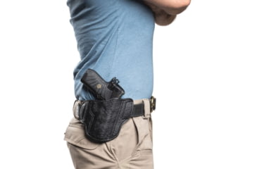 Image of Wilson Combat Jason Winnie Leather Outside the Waistband Holster, Wilson Combat EDC X9/SFX9, Right, Black Elephant, CH9BER15R