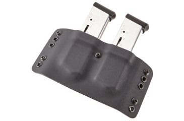 Image of Wilson Combat Kydex Carry Double Magazine Pouch, 1911, Left Hand, 1.75in Belt, Black KC1BKL15D