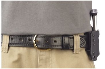 Image of Wilson Combat Kydex Carry Double Magazine Pouch, 1911, Right Hand, 1.75in Belt, Black KC1BKR15D