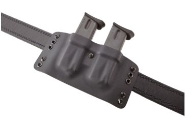 Image of Wilson Combat Kydex Carry Double Magazine Pouch, Beretta 92/96, Left Hand, 1.75in, Black KC4BKL15D
