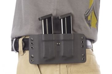 Image of Wilson Combat Kydex Carry Double Magazine Pouch, Beretta 92, 96, Right Hand, 1.75in, Black KC4BKR15D