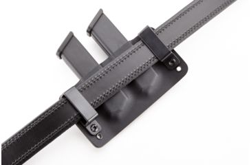 Image of Wilson Combat Kydex Carry Double Magazine Pouch, Glock, Left Hand, 1.75in Belt, Black KC6BKL15D