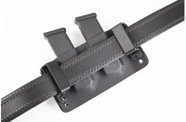Image of Wilson Combat Kydex Carry Double Magazine Pouch, Glock, Right Hand, 1.75in Belt, Black KC6BKR15D