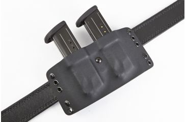 Image of Wilson Combat Kydex Carry Double Magazine Pouch, S and W M and P, Right Hand, 1.75in Belt, Black KC13BKR15D